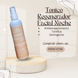 Tonico regenerador facial de noche